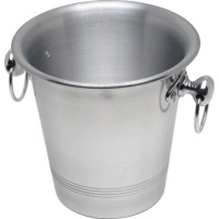 Click for a bigger picture.Aluminium Wine Bucket With Ring Hdls  3.25Ltr