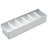 Click for a bigger picture.GenWare 6 Part Stainless Steel Condiment Holder