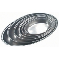 Click for a bigger picture.GenWare Stainless Steel Oval Vegetable Dish 17.5cm/ 7"