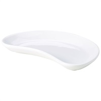 Click for a bigger picture.Genware Porcelain Crescent Salad Dish 20cm/7.75"