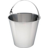 Click for a bigger picture.Swedish S/St. Bucket 10 Litre Graduated