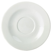 Click for a bigger picture.Genware Porcelain Saucer 16cm/6.25"