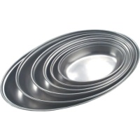 Click for a bigger picture.GenWare Stainless Steel Oval Vegetable Dish 30cm/ 12"