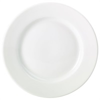 Click for a bigger picture.Genware Porcelain Classic Winged Plate 19cm/7.5"