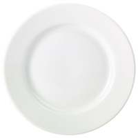 Click for a bigger picture.Genware Porcelain Classic Winged Plate 26cm/ 10.25"