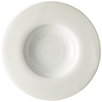Click for a bigger picture.Genware Porcelain Wide Rim Pasta Plate 30cm/12"