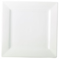 Click for a bigger picture.Genware Porcelain Square Plate 16cm/6.25"