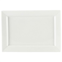 Click for a bigger picture.Genware Porcelain Rectangular Plate 24 x 17cm/ 9.5 x 6.75"