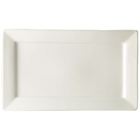 Click for a bigger picture.Genware Porcelain Rectangular Plate 30.5 x 18.5cm/12 x 7.25"
