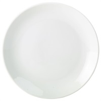 Click for a bigger picture.Genware Porcelain Coupe Plate 22cm/8.5"
