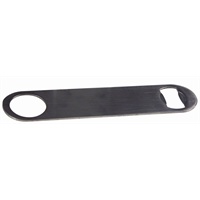 Click for a bigger picture.S/St. 'Bar Blade'  Flat Bottle Opener 7"