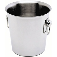 Click for a bigger picture.GenWare Stainless Steel Wine Bucket With Ring Handles