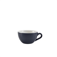 Click for a bigger picture.GenWare Porcelain Matt Blue Bowl Shaped Cup 17.5cl/6oz