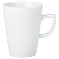 Click for a bigger picture.Genware Porcelain Conical Coffee Mug 22cl/7.75oz
