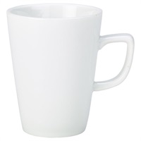 Click for a bigger picture.Genware Porcelain Conical Coffee Mug 22cl/ 7.75oz
