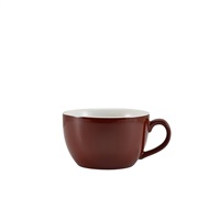 Click for a bigger picture.GenWare Porcelain Brown Bowl Shaped Cup 25cl/8.75oz