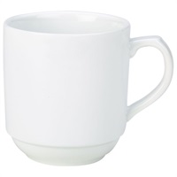 Click for a bigger picture.Genware Porcelain Stacking Mug 30cl/ 10oz