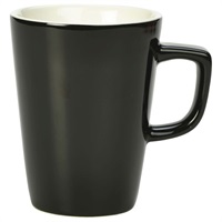 Click for a bigger picture.Genware Porcelain Black Latte Mug 34cl/12oz