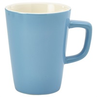 Click for a bigger picture.Genware Porcelain Blue Latte Mug 34cl/ 12oz
