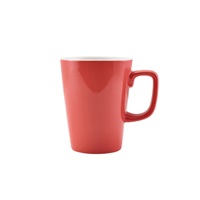 Click for a bigger picture.GenWare Porcelain Coral Latte Mug 34cl/ 12oz