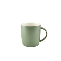 Click for a bigger picture.GenWare Porcelain Matt Sage Cosy Mug 35cl/12.3oz