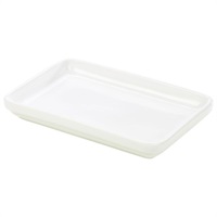 Click for a bigger picture.Genware Porcelain Deep Rectangular Dish 20 x 14 x 2.5cm/ 8 x 5.5 x 1"