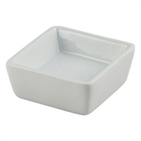 Click for a bigger picture.Genware Porcelain Square Dish 6.4 x 2.5cm/2.5 x 1"