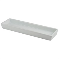 Click for a bigger picture.Genware Porcelain Rectangular Dish Holder 28 x 8cm/11 x 3.25"