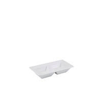 Click for a bigger picture.GenWare Porcelain Double Dish 15 x 8cm/6 x 3"