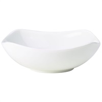 Click for a bigger picture.Genware Porcelain Rounded Square Bowl 15cm/6"
