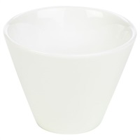 Click for a bigger picture.Genware Porcelain Conical Bowl 10.5cm/4"