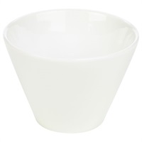 Click for a bigger picture.Genware Porcelain Conical Bowl 12cm/4.75"