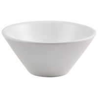 Click for a bigger picture.Genware Porcelain Low Conical Bowl 13.5cm/5.25"