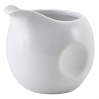 Click for a bigger picture.GenWare Porcelain Pinched Milk Jug 8cl/2.8oz