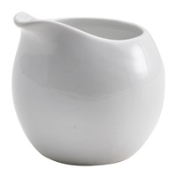 Click for a bigger picture.Genware Porcelain Milk Jug 8.5cl/ 3oz