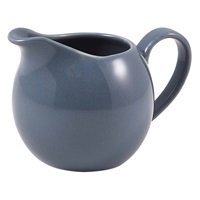 Click for a bigger picture.Genware Porcelain Grey Jug 14cl/5oz