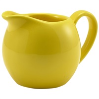 Click for a bigger picture.Genware Porcelain Yellow Jug 14cl/5oz