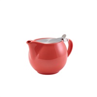 Click for a bigger picture.GenWare Porcelain Coral Teapot with St/ St Lid & Infuser 50cl/ 17.6oz