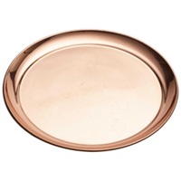 Click for a bigger picture.Copper 12" Round Tray 300mm