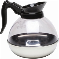 Click for a bigger picture.Coffee Decanter Clear Top/S/St.Base 1.9L/64oz