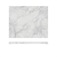 Click for a bigger picture.White Marble Agra Melamine GN 1/2 Slab 32.5 x 26.5cm