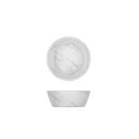 Click for a bigger picture.White Marble Agra Melamine Bowl 12.7 x 4.5cm