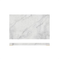 Click for a bigger picture.White Marble Agra Melamine GN1/3 Slab 32.5 x 17.6cm