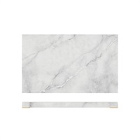 Click for a bigger picture.White Marble Agra Melamine GN 1/3 Slab 32.5 x 17.6cm