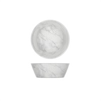 Click for a bigger picture.White Marble Agra Melamine Bowl 20.5 x 7.5cm