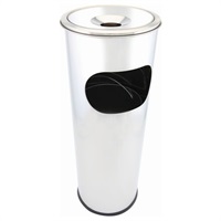 Click for a bigger picture.Genware St/St Floor Standing Ashtray/ Bin