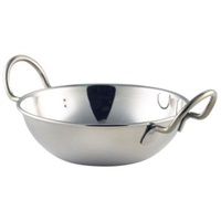 Click for a bigger picture.Stainless Steel Balti Dish 13cm(5")With Handl
