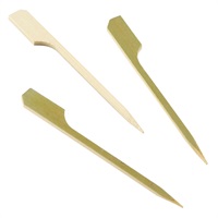 Click for a bigger picture.Bamboo Gun Shaped Paddle Skewers 9cm/3.5" (100pcs)