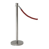 Click for a bigger picture.Genware Stainless Steel Barrier Post