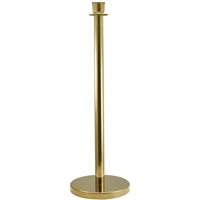 Click for a bigger picture.Genware Brass Plated Barrier Post